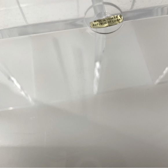 VINTAGE Acrylic Brush Caddy Handle Clear - Picture 7 of 10